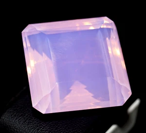 126.40 Ct Natural Pink Opal Radiant Cut Welo Australian Certified Untreated Gems - Picture 1 of 7