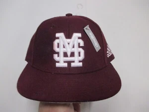MISSISSIPPI STATE (BULLDOGS) (ADIDAS) SOMBRERO AJUSTADO PARA HOMBRE (6 7/8) NUEVO CON ETIQUETAS GRANATE ¡GENIAL! - Imagen 1 de 5