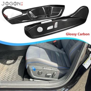 Golf R Real Carbon For VW GOLF 8 MK8 GTI 2021-2025 Seat Adjust Button Panel Trim - Picture 1 of 14