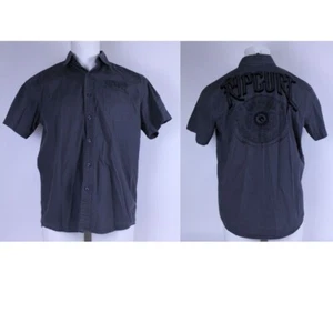 Mens Rip Curl Size Medium Grey Shirt Short Sleeves Ripcurl Article - Picture 1 of 7