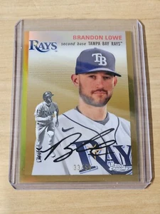 2023 Topps Chrome Platinum Anniversary Brandon Lowe /50 Rays Gold #375 - Bild 1 von 2