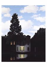 Rene Magritte L'em Empire Des Lumieres 39.25 x 27.5 Affiche Istinto Noir, Gris