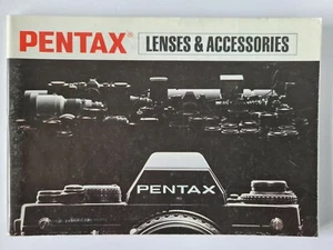 Folleto de bolsillo para lentes y accesorios Pentax versión 1984-87 - inglés, muy bueno - Imagen 1 de 7