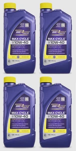 Royal Purple 1 qt Max-Cycle SAE 10W-40 Premium Synthetic Motor Oil Pack of 4 - Picture 1 of 6