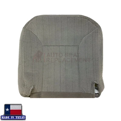 1995 1996 1997 1998 For Chevy Tahoe Suburban Gray Cloth Driver Bottom Seat Cover - Image 1 of 3