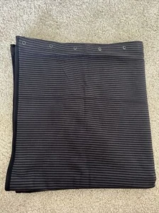 LuLuLemon Snap Vinyasa Reversible Scarf Solid Black And Black/Grey Stripe - Picture 1 of 3