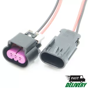 Electrical connector 3-pin. Female + Male. Waterproof. 20231KW3P - Picture 1 of 12