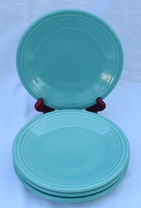 Homer Laughlin China - NEW FIESTA - TURQUOISE - (2) 7 1/4" BREAD & BUTTER PLATES - Picture 1 of 5