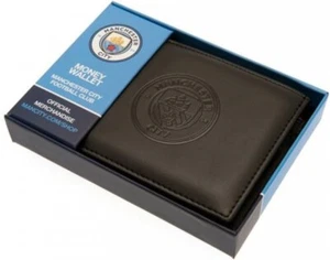 Official Manchester City F.C. Debossed Crest PU Leather Credit Card Money Wallet - Picture 1 of 3