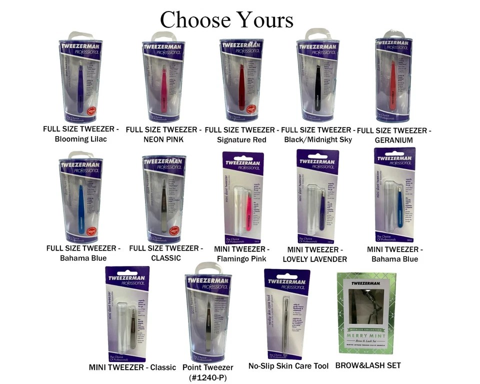 Tweezerman - Makeup Tweezer (Full Size / Mini) / Kit / Clipper / Lash Set - Image 1 of 1