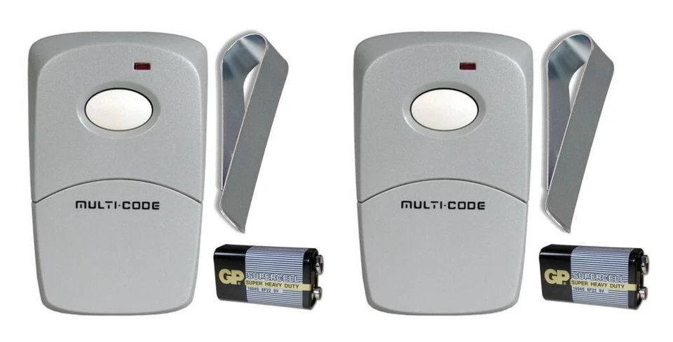 412001 Comp Multi-Code Gate/Garage Remote 3089 308911 300MHz 10 Switch 2-PACK - Image 1 of 1