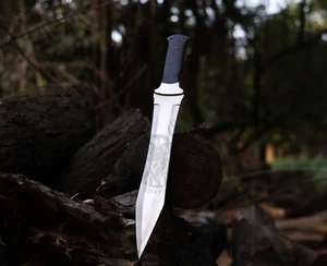 Large Hunting Knife Sharp Fixed Blade Camping Military Outdoor Survival AU - Picture 1 of 6
