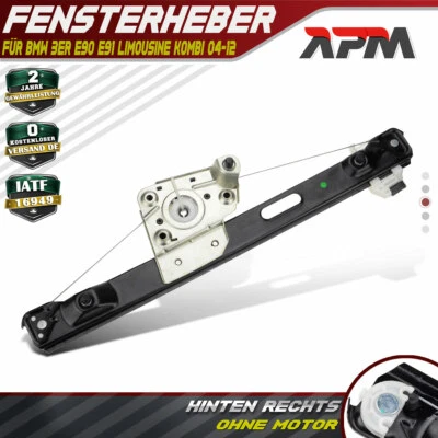Fensterheber Elektrisch Hinten Rechts für BMW 3er E90 Stufenheck E91 Kombi 4/5 - Bild 1 von 4