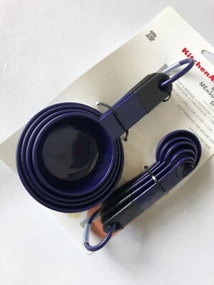 Nuevo KitchenAid Berenjena Púrpura Juego de 9 Tazas y Cucharas Medidoras (HBUA) Foto 1 de 2