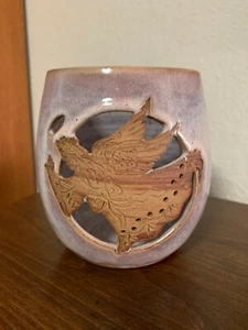 STUDIO POTTERY ANGEL CANDLEHOLDER - Picture 1 of 5