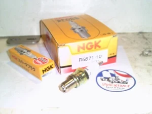 RACING GO KART NGK CAJA DE 10 R5671-10 V-POWER 14MM 3/4" PIEZA DE CARRO ALCANCE - Imagen 1 de 2