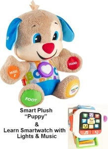 Smart Puppy Plush: Male & Smartwatch Engaging Learning Toys for Babies - Picture 1 of 19