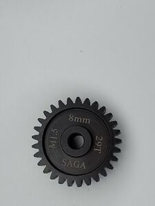 8mm bore Mod 1.5 Steel pinion gear 29t Sagacustomrc