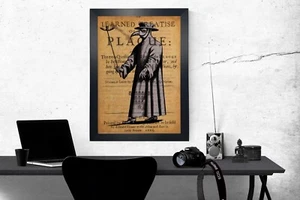 Gothic Plague Doctor, Black Death inspiriert Kunst Poster - Bild 1 von 3