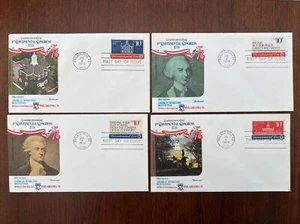 1543-46 Bicentennial (Set of 4) FDC Fleetwood Jul 4 1974 Philadelphia PA - Picture 1 of 2