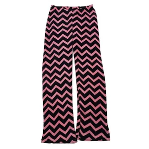 Tarea by Rue 21 Pajama Pants Womens Size Small Pink Black Zigzag Sleepwear - Picture 1 of 9