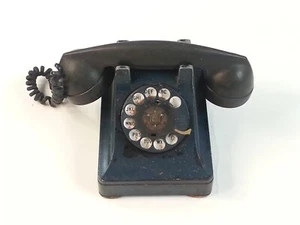 Antyczny system BELL Western Elektryczny telefon Metalowa podstawa jak do naprawy - Zdjęcie 1 z 13