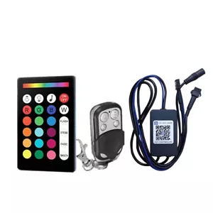 Control Box with bluetooth APP+4key+24key Remote For LED Rock Light Neon Strip - Picture 1 of 9