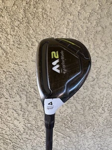 LH TAYLORMADE 2017 M2 GEOCOUSTIC 4H 22* HYBRID -M2 REAX 65 REGULAR FLEX GRAPHITE - Picture 1 of 5
