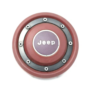 84-96 Jeep Cherokee XJ Comanche MJ Wagoneer Wrangler YJ Horn Button RED OEM - Picture 1 of 6