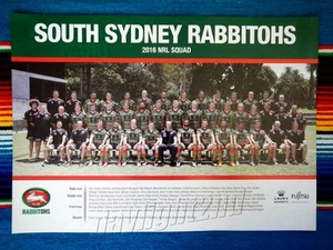 Framed 2016 SOUTH SYDNEY RABBITOHS NRL Poster - 45cm x 32cm x 3cm - Picture 1 of 4
