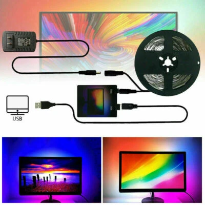 TV PC Backlight Dream Screen HDTV Computer Monitor USB LED Strip Addressable 5V - Image 1 of 4
