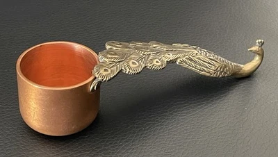 Copo de medição vintage bronze pavão cobre Nibco assinado - Imagem 1 de 4