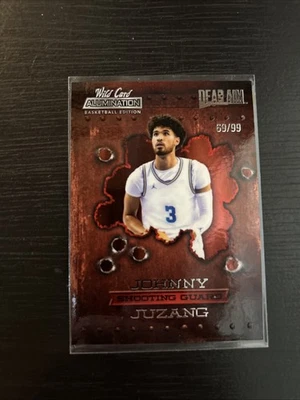 2021-22 Wild Card Alumination Dead Aim Silver Foil - Red Chase /99 Johnny Juzang - Image 1 of 2