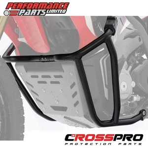 Honda CRF300 Rally 2023 CrossPro Glanz Schwarz Aluminium Motor Sturzbügel Kit - Bild 1 von 12