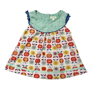 Matilda Jane Apple Print Lucia Top Size 8 - Picture 1 of 6