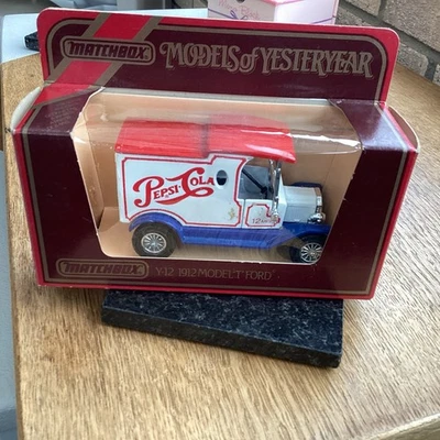 MATCHBOX MODELS OF YESTERYEAR Y-12 1912 MODEL T FORD PEPSI COLA - Image 1 of 4