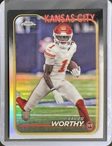 Xavier Worthy Rookie - 2024 Topps Chrome Football - Refractor #208 - Bild 1 von 1