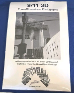 Tarjetas de fotografías 3D del 11 de septiembre del 11 de septiembre con conjunto de visor Brian Loube WTC Ground Zero - Imagen 1 de 3