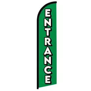 Entrance Full Curve Windless Swooper Flag Event Sign - Picture 1 of 2