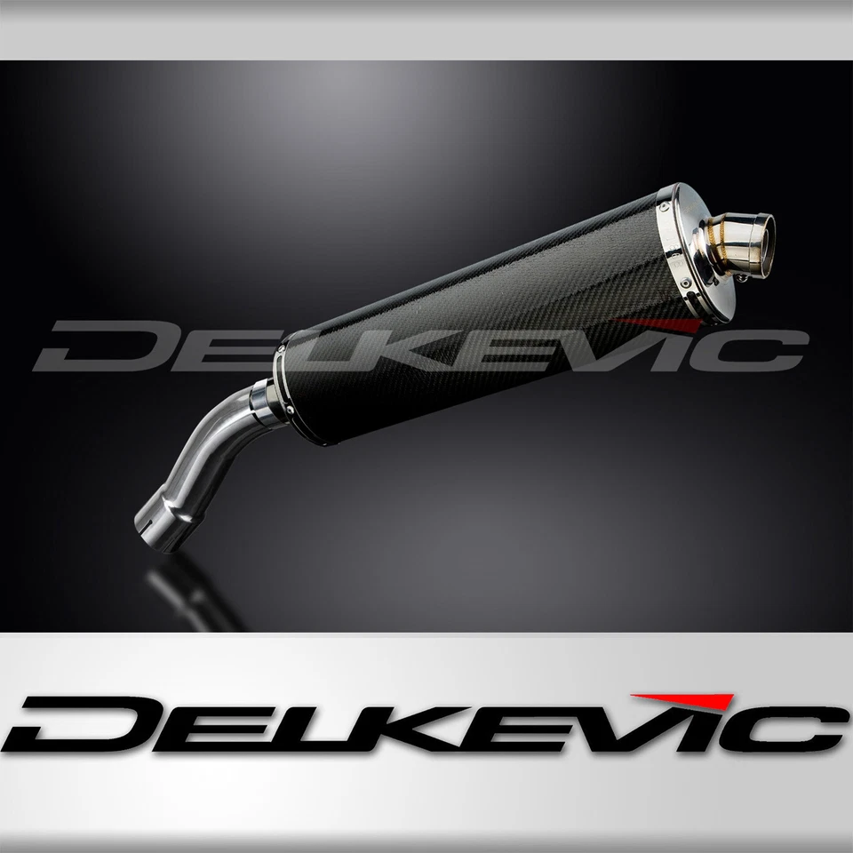 BMW F800GT 2013-2017 Delkevic Slip On 18" Kit de silenciador de escape de carbono ovalado Foto 1 de 4