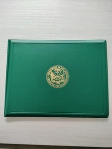 Department of the Army Green Award Presentation Folder - Bifold Binder Display! - Picture 1 of 3
