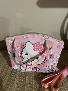 Hello Kitty Mini Pink Crossbody Bag Purse With Strap NEW - Picture 1 of 2
