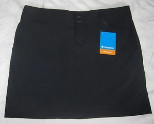 COLUMBIA NEW Womens Quick Dry Adventure Black Skort Skirt Shorts Size 12 NWT - Picture 1 of 7