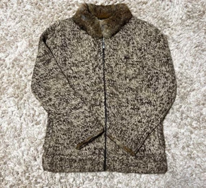 Burberry Black Label Reißverschluss Jacke Logo Karo Kaninchenfell Größe 2 M Mode Herren - Bild 1 von 8