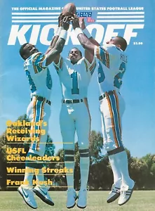 OAKLAND INVADERS-USFL-JUNIO 1985-REVISTA INICIO-HISTORIAS-FOTOS-ANIMADORAS - Imagen 1 de 2