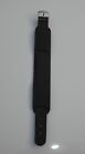 ONE Quality Black Military Style Leather Watch Strap 20mm.