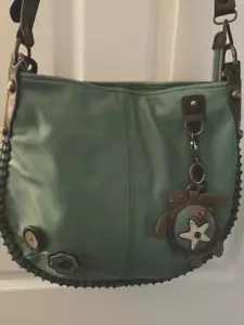 CHALA Handbag Purse Teal Turtle Key Fob Coin Purse NEW With Tags - Picture 1 of 3