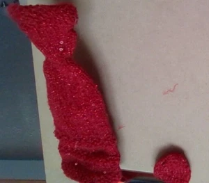 Hand crocheted Red Barbie Dress with Matching Hat NEW - Picture 1 of 1