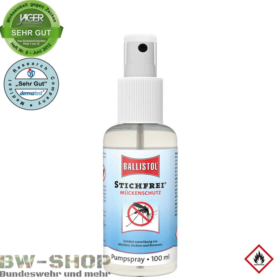 BALLISTOL Stichfrei Mückenschutz Pumpspray - 100ml (26800)