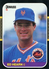 1987 Donruss Baseball Card #446 - Ed Hearn RC - New York Mets